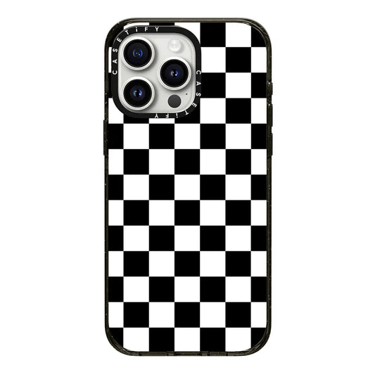 Black White Check Checkerboard Chess Board Two Tone Pattern with MagSafe