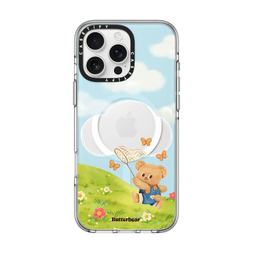Butterbear Butterfly Chase Case with MagSafe