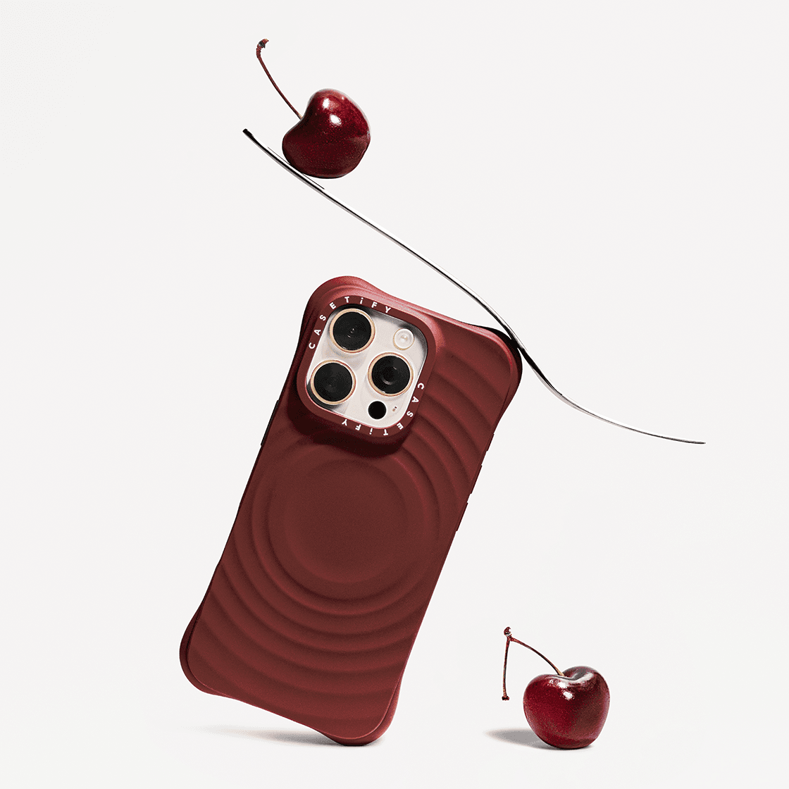 Ripple Case - Dark Cherry with Magsafe