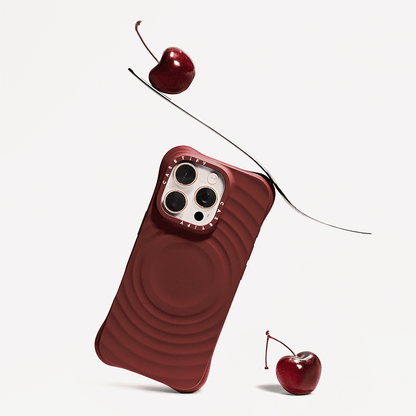 Ripple Case - Dark Cherry with Magsafe